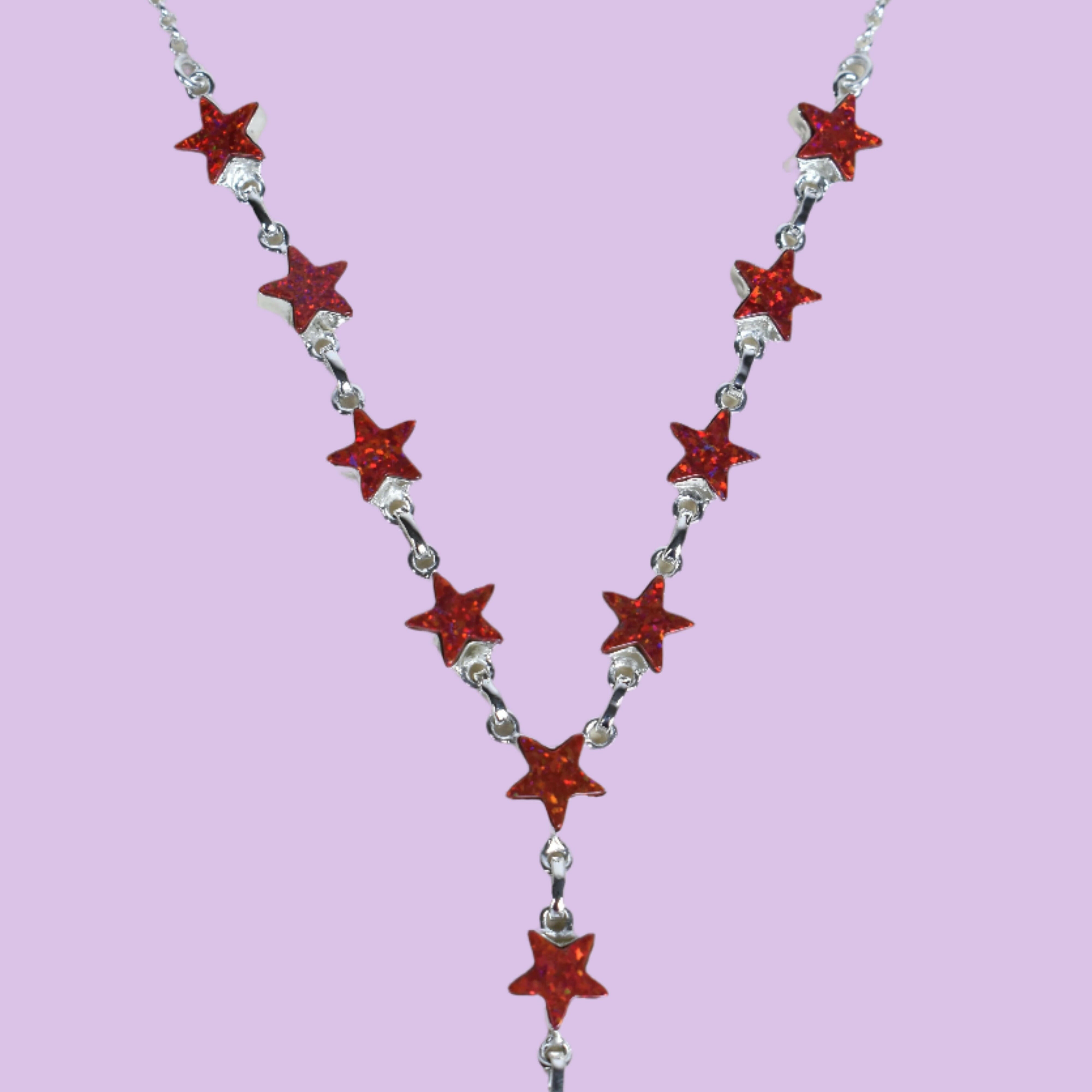 Star Studded Cast Necklace-Chain Necklaces-Krush Kandy, Women's Online Fashion Boutique Located in Phoenix, Arizona (Scottsdale Area)