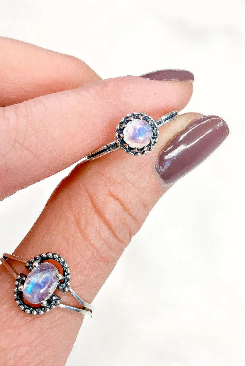 Lil Hippie Moonstone Ring-Band Rings-Krush Kandy, Women's Online Fashion Boutique Located in Phoenix, Arizona (Scottsdale Area)