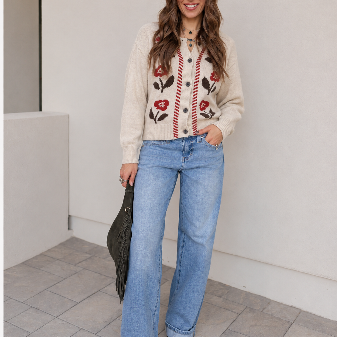 Rosalie Floral Cardigan