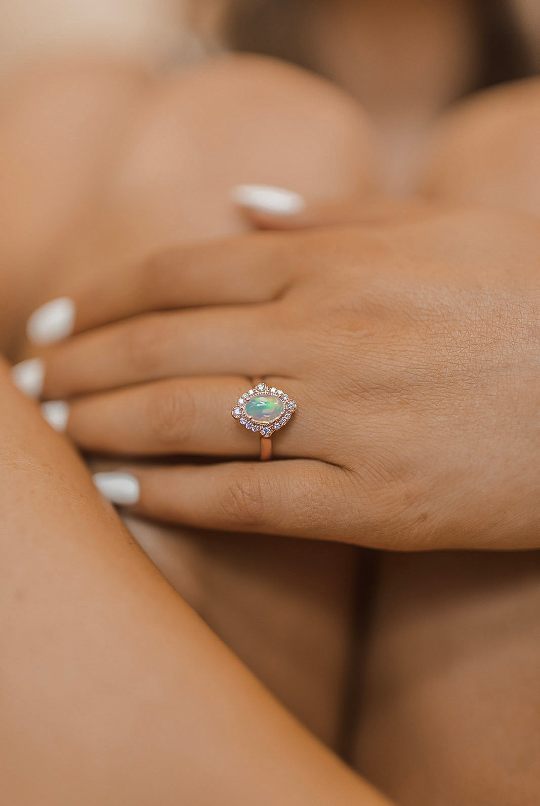 Endless Time Opal Ring MADE TO ORDER-Dainty Rings-Krush Kandy, Women's Online Fashion Boutique Located in Phoenix, Arizona (Scottsdale Area)
