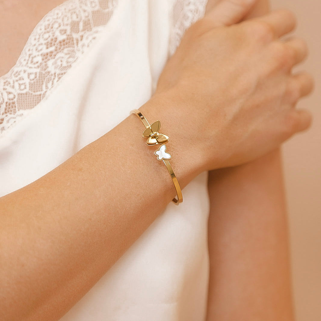 Butterfly Bangle PREORDER-Bracelets-Krush Kandy, Women's Online Fashion Boutique Located in Phoenix, Arizona (Scottsdale Area)