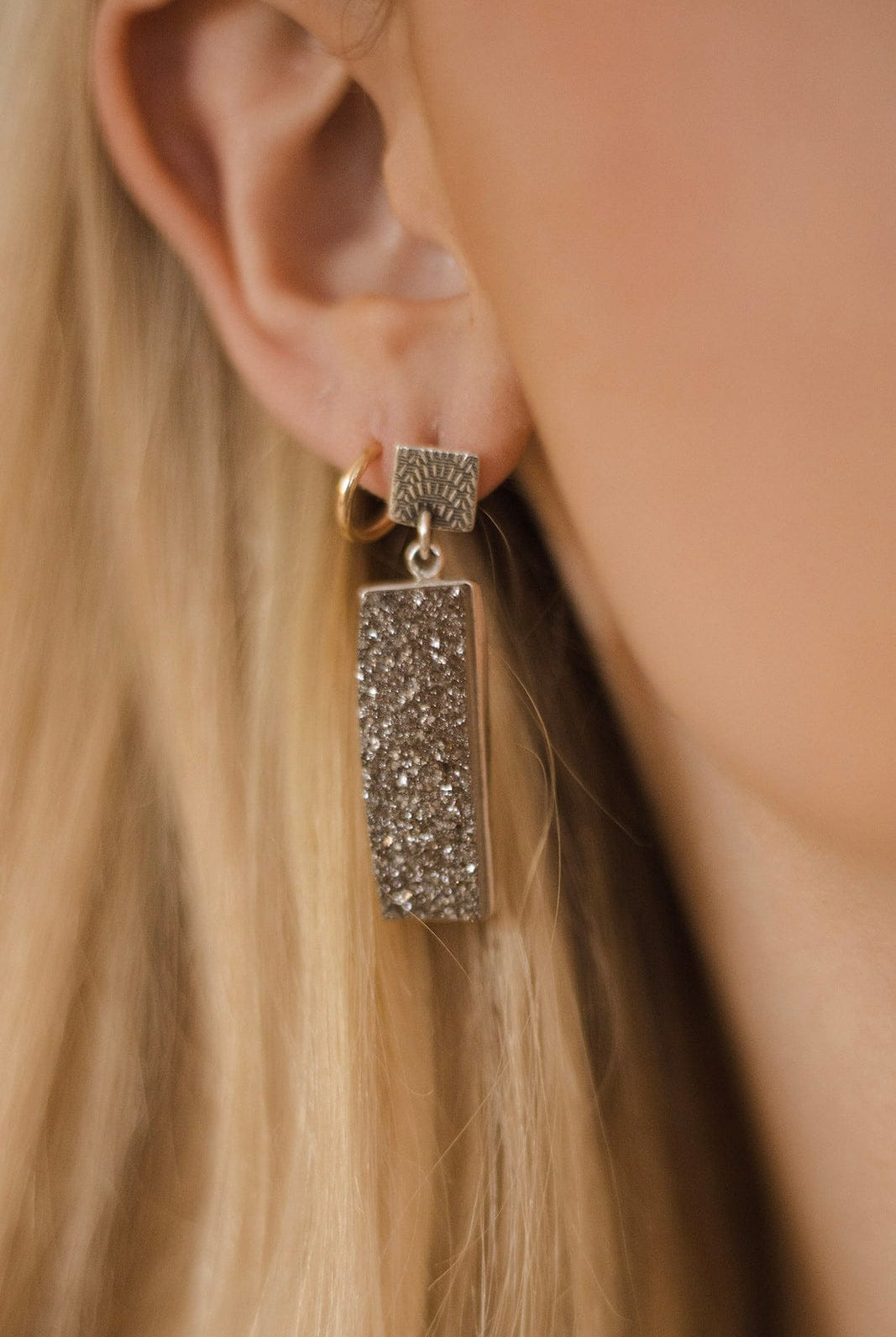 Dazzling Druzy Earrings MADE TO ORDER-Earrings-Krush Kandy, Women's Online Fashion Boutique Located in Phoenix, Arizona (Scottsdale Area)
