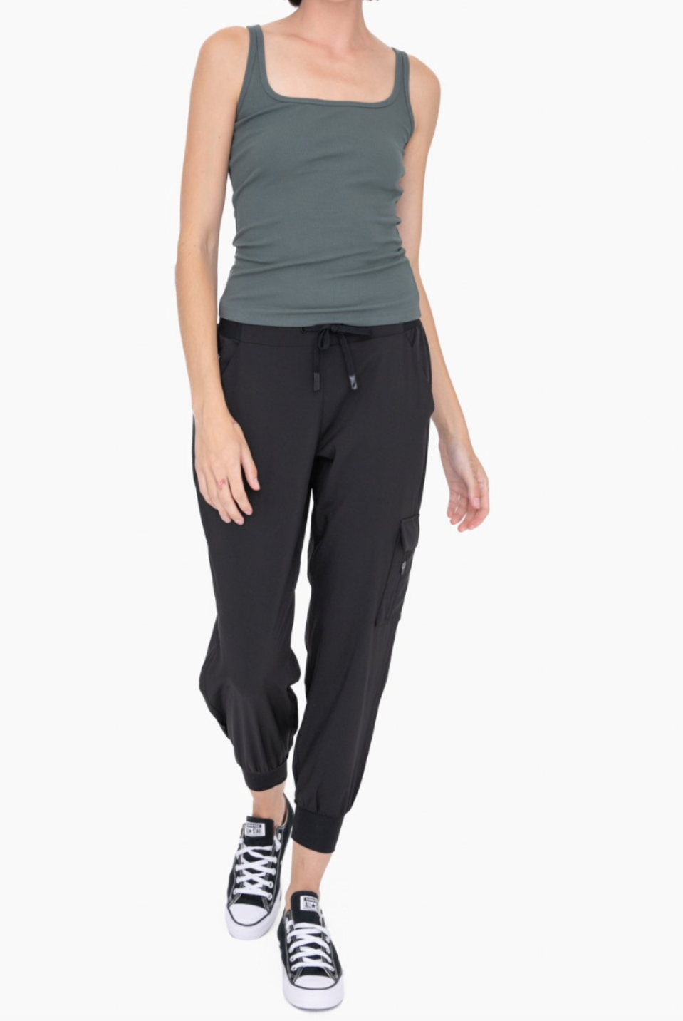 S-3X Mono B Square Neck Every Day Tank-Tanks-Krush Kandy, Women's Online Fashion Boutique Located in Phoenix, Arizona (Scottsdale Area)