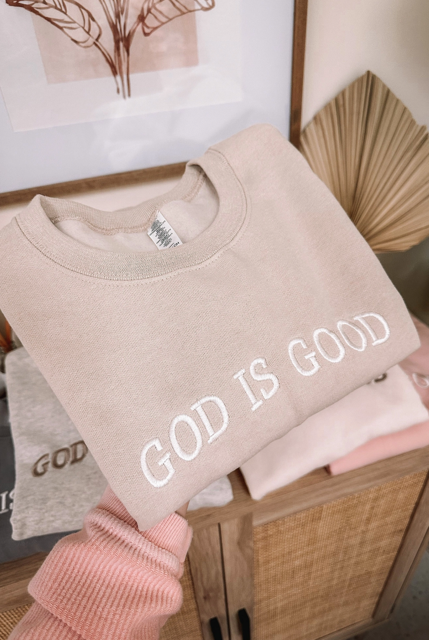 God Is Good Graphic Sweater-Graphic Tees-Krush Kandy, Women's Online Fashion Boutique Located in Phoenix, Arizona (Scottsdale Area)