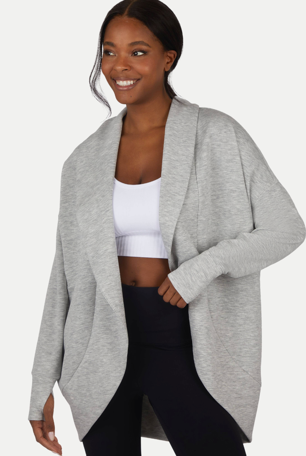 Soft Scuba Cardigan-Cardigans-Krush Kandy, Women's Online Fashion Boutique Located in Phoenix, Arizona (Scottsdale Area)