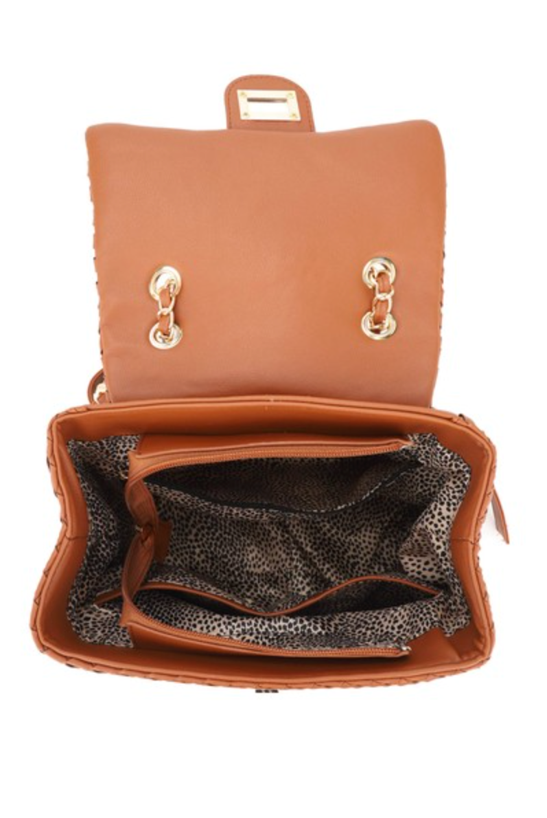 Sienna Woven Vegan Leather Backpack-Purses & Bags-Krush Kandy, Women's Online Fashion Boutique Located in Phoenix, Arizona (Scottsdale Area)