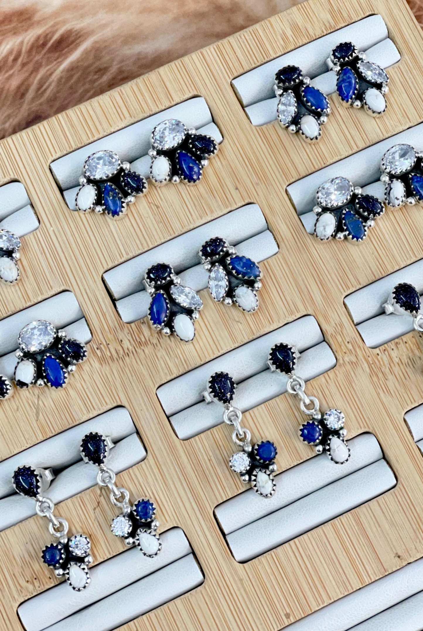 In The Moonlight Stone Earrings-Stud Earrings-Krush Kandy, Women's Online Fashion Boutique Located in Phoenix, Arizona (Scottsdale Area)