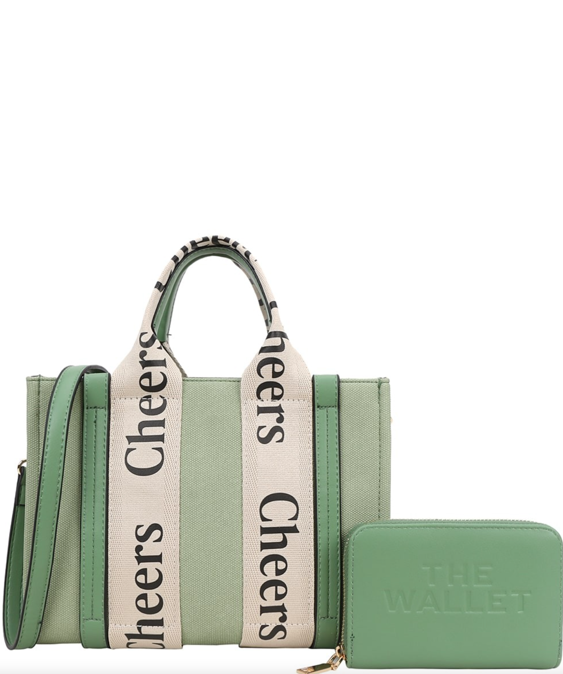 Cheers (Tote Bag) Shoulder Bag With Wallet Set-Purses & Bags-Krush Kandy, Women's Online Fashion Boutique Located in Phoenix, Arizona (Scottsdale Area)