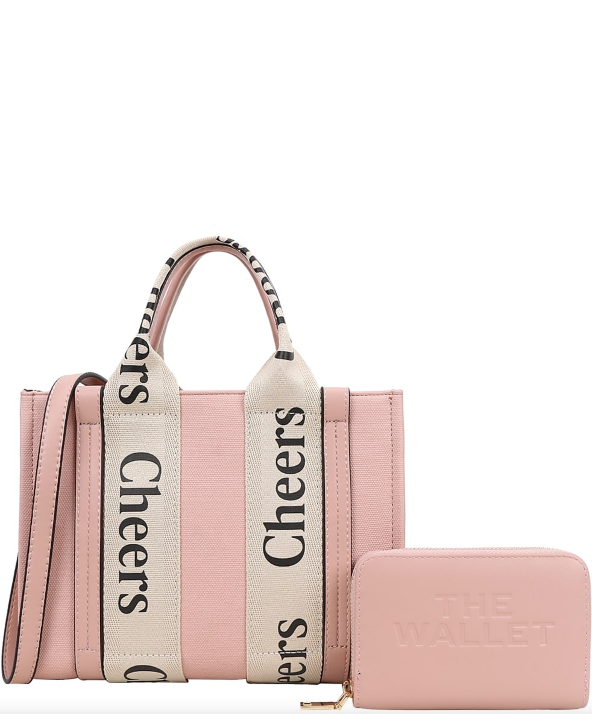 Cheers (Tote Bag) Shoulder Bag With Wallet Set-Purses & Bags-Krush Kandy, Women's Online Fashion Boutique Located in Phoenix, Arizona (Scottsdale Area)