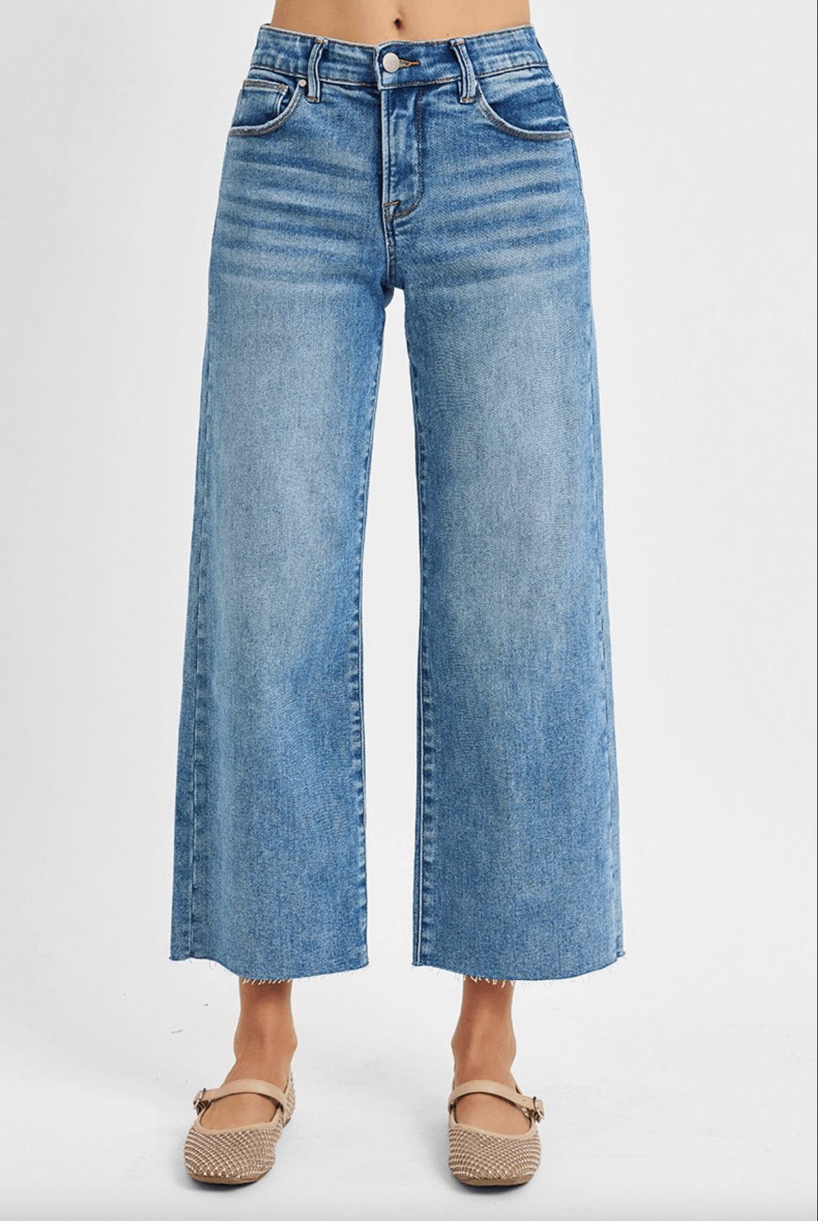 RISEN Abby Tummy Control Wide Leg Jean-Jeans-Krush Kandy, Women's Online Fashion Boutique Located in Phoenix, Arizona (Scottsdale Area)