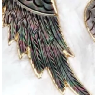 Abalone Wing Necklace-Chain Necklaces-Krush Kandy, Women's Online Fashion Boutique Located in Phoenix, Arizona (Scottsdale Area)