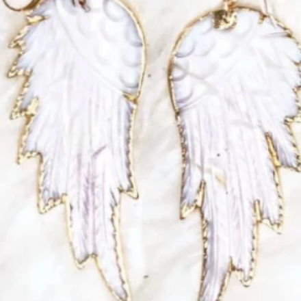 Abalone Wing Necklace-Chain Necklaces-Krush Kandy, Women's Online Fashion Boutique Located in Phoenix, Arizona (Scottsdale Area)