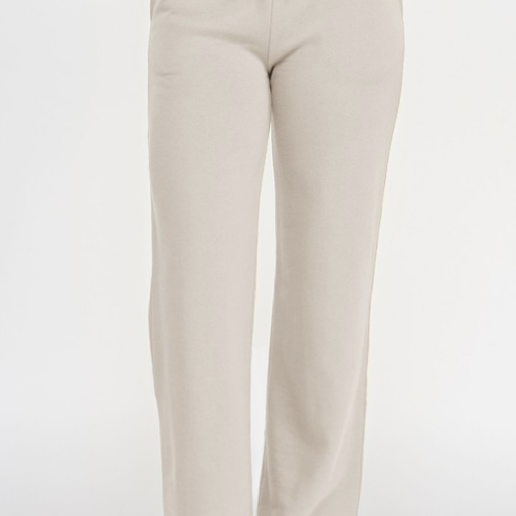 Fleece Straight Leg Joggers-Joggers-Krush Kandy, Women's Online Fashion Boutique Located in Phoenix, Arizona (Scottsdale Area)