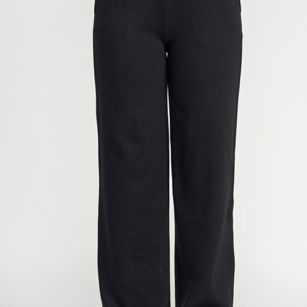 Fleece Straight Leg Joggers-Joggers-Krush Kandy, Women's Online Fashion Boutique Located in Phoenix, Arizona (Scottsdale Area)