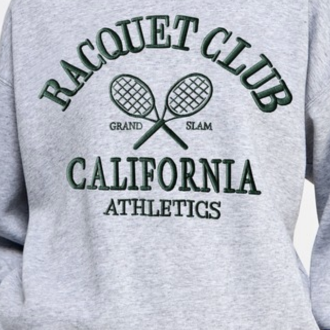 California Racquet Club Crewneck-Sweatshirts-Krush Kandy, Women's Online Fashion Boutique Located in Phoenix, Arizona (Scottsdale Area)