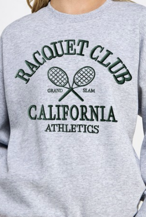 California Racquet Club Crewneck-Sweatshirts-Krush Kandy, Women's Online Fashion Boutique Located in Phoenix, Arizona (Scottsdale Area)