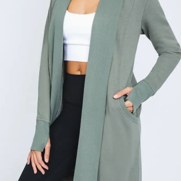 Butter Long Sleeve Open Cardigan-Cardigans-Krush Kandy, Women's Online Fashion Boutique Located in Phoenix, Arizona (Scottsdale Area)