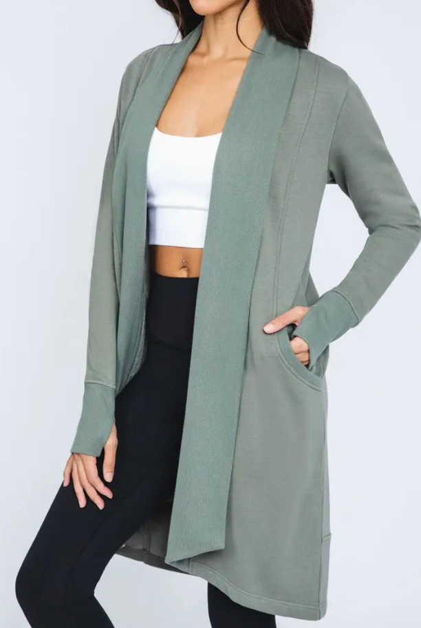 Butter Long Sleeve Open Cardigan-Cardigans-Krush Kandy, Women's Online Fashion Boutique Located in Phoenix, Arizona (Scottsdale Area)