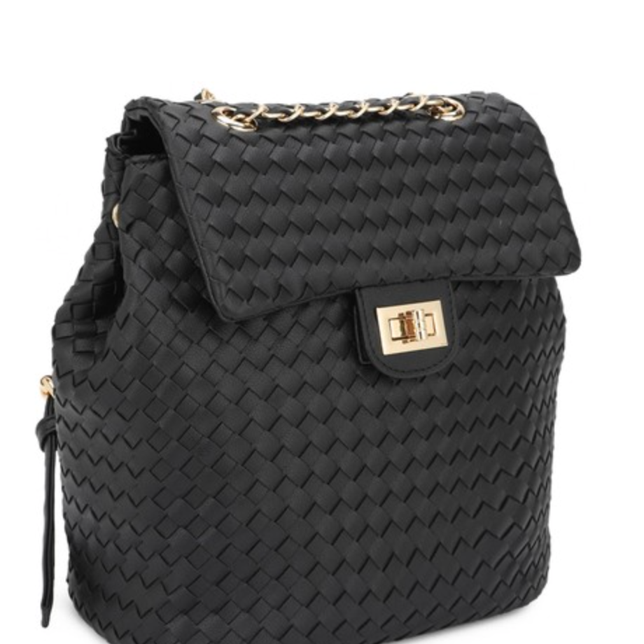 Sienna Woven Vegan Leather Backpack-Purses & Bags-Krush Kandy, Women's Online Fashion Boutique Located in Phoenix, Arizona (Scottsdale Area)