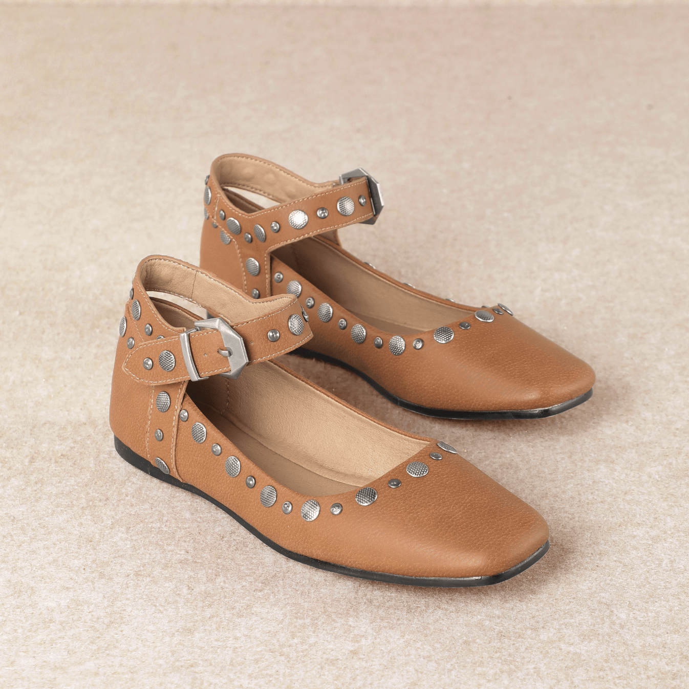 Mystic Mary Jane Studded Ballet Flat-Flats-Krush Kandy, Women's Online Fashion Boutique Located in Phoenix, Arizona (Scottsdale Area)