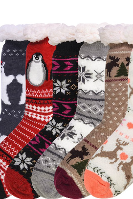 Sherpa Lined WINTER SOCKS-Socks-Krush Kandy, Women's Online Fashion Boutique Located in Phoenix, Arizona (Scottsdale Area)