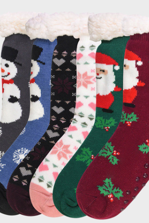 Sherpa Lined WINTER SOCKS-Socks-Krush Kandy, Women's Online Fashion Boutique Located in Phoenix, Arizona (Scottsdale Area)
