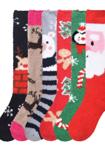 Cozy Plush Knee Highs (Assorted 4 Packs)-Krush Kandy, Women's Online Fashion Boutique Located in Phoenix, Arizona (Scottsdale Area)