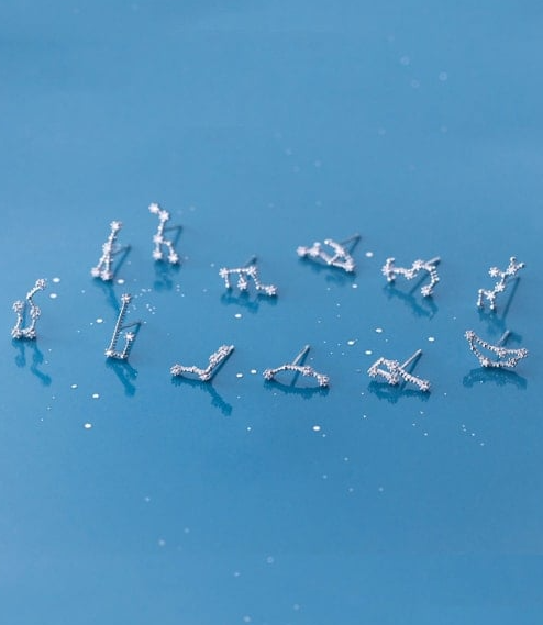 925 Sterling Silver CZ Constellation Stud Earrings-Earrings-Krush Kandy, Women's Online Fashion Boutique Located in Phoenix, Arizona (Scottsdale Area)