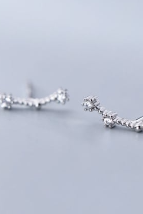 925 Sterling Silver CZ Constellation Stud Earrings-Earrings-Krush Kandy, Women's Online Fashion Boutique Located in Phoenix, Arizona (Scottsdale Area)