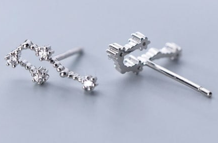 925 Sterling Silver CZ Constellation Stud Earrings-Earrings-Krush Kandy, Women's Online Fashion Boutique Located in Phoenix, Arizona (Scottsdale Area)