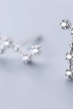925 Sterling Silver CZ Constellation Stud Earrings-Earrings-Krush Kandy, Women's Online Fashion Boutique Located in Phoenix, Arizona (Scottsdale Area)