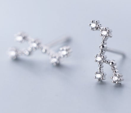 925 Sterling Silver CZ Constellation Stud Earrings-Earrings-Krush Kandy, Women's Online Fashion Boutique Located in Phoenix, Arizona (Scottsdale Area)