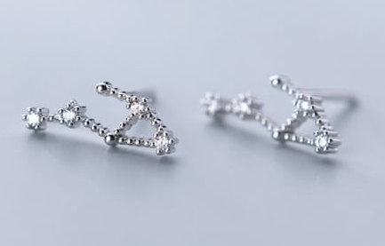 925 Sterling Silver CZ Constellation Stud Earrings-Earrings-Krush Kandy, Women's Online Fashion Boutique Located in Phoenix, Arizona (Scottsdale Area)