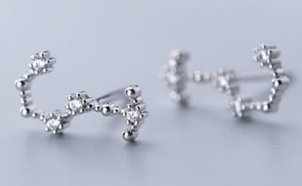 925 Sterling Silver CZ Constellation Stud Earrings-Earrings-Krush Kandy, Women's Online Fashion Boutique Located in Phoenix, Arizona (Scottsdale Area)