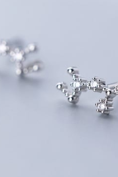 925 Sterling Silver CZ Constellation Stud Earrings-Earrings-Krush Kandy, Women's Online Fashion Boutique Located in Phoenix, Arizona (Scottsdale Area)