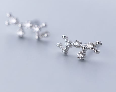 925 Sterling Silver CZ Constellation Stud Earrings-Earrings-Krush Kandy, Women's Online Fashion Boutique Located in Phoenix, Arizona (Scottsdale Area)