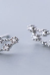 925 Sterling Silver CZ Constellation Stud Earrings-Earrings-Krush Kandy, Women's Online Fashion Boutique Located in Phoenix, Arizona (Scottsdale Area)