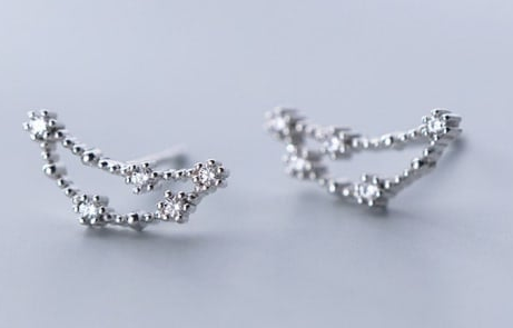 925 Sterling Silver CZ Constellation Stud Earrings-Earrings-Krush Kandy, Women's Online Fashion Boutique Located in Phoenix, Arizona (Scottsdale Area)