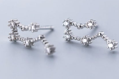 925 Sterling Silver CZ Constellation Stud Earrings-Earrings-Krush Kandy, Women's Online Fashion Boutique Located in Phoenix, Arizona (Scottsdale Area)