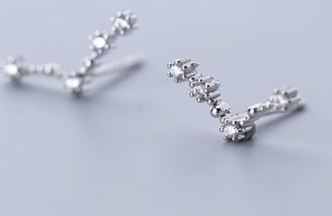 925 Sterling Silver CZ Constellation Stud Earrings-Earrings-Krush Kandy, Women's Online Fashion Boutique Located in Phoenix, Arizona (Scottsdale Area)
