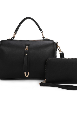 Fashion Zipper 2-in-1 Boxy Satchel Set-Krush Kandy, Women's Online Fashion Boutique Located in Phoenix, Arizona (Scottsdale Area)
