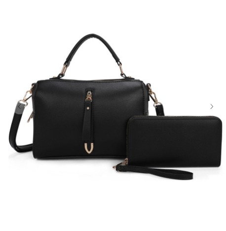 Fashion Zipper 2-in-1 Boxy Satchel Set-Krush Kandy, Women's Online Fashion Boutique Located in Phoenix, Arizona (Scottsdale Area)