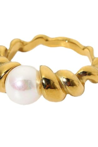 Freshwater Pearl Dainty Band Ring-Krush Kandy, Women's Online Fashion Boutique Located in Phoenix, Arizona (Scottsdale Area)
