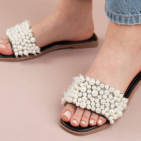 Walking on Pearl Sandals-Sandals-Krush Kandy, Women's Online Fashion Boutique Located in Phoenix, Arizona (Scottsdale Area)