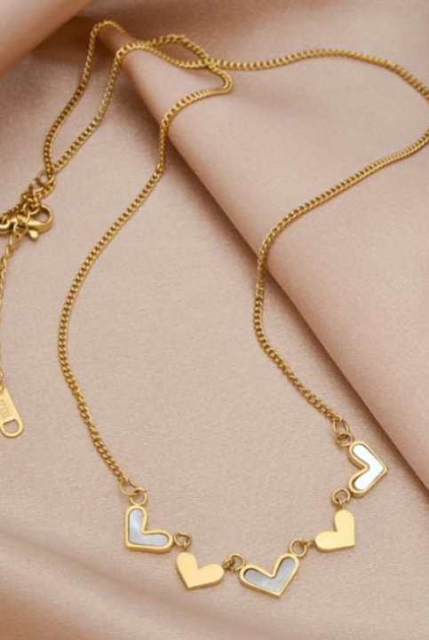 Dainty Shell Heart Necklace-Necklaces-Krush Kandy, Women's Online Fashion Boutique Located in Phoenix, Arizona (Scottsdale Area)