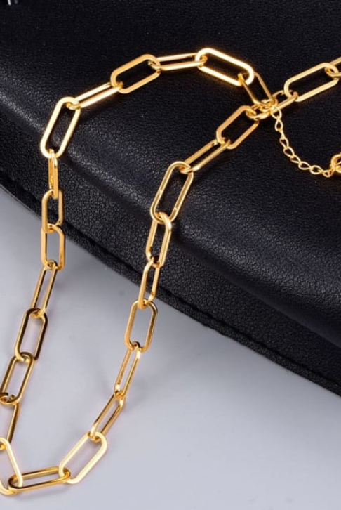 Oh She's Classy Gold Chain Necklace-Necklaces-Krush Kandy, Women's Online Fashion Boutique Located in Phoenix, Arizona (Scottsdale Area)