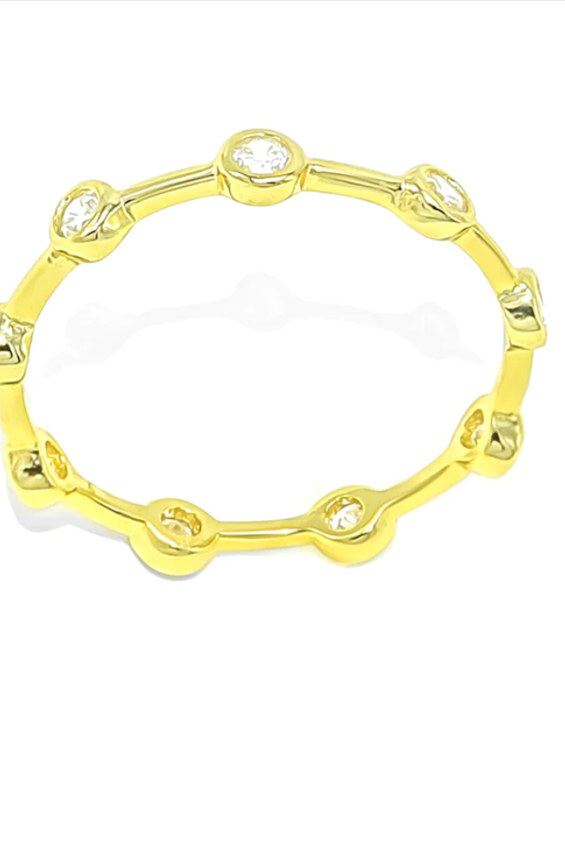 Enchant Me Dainty Crystal Eternity Ring | Gold or Silver-Rings-Krush Kandy, Women's Online Fashion Boutique Located in Phoenix, Arizona (Scottsdale Area)