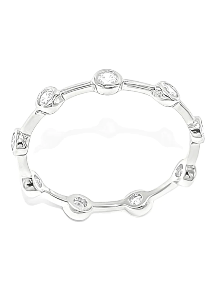 Enchant Me Dainty Crystal Eternity Ring | Gold or Silver-Rings-Krush Kandy, Women's Online Fashion Boutique Located in Phoenix, Arizona (Scottsdale Area)