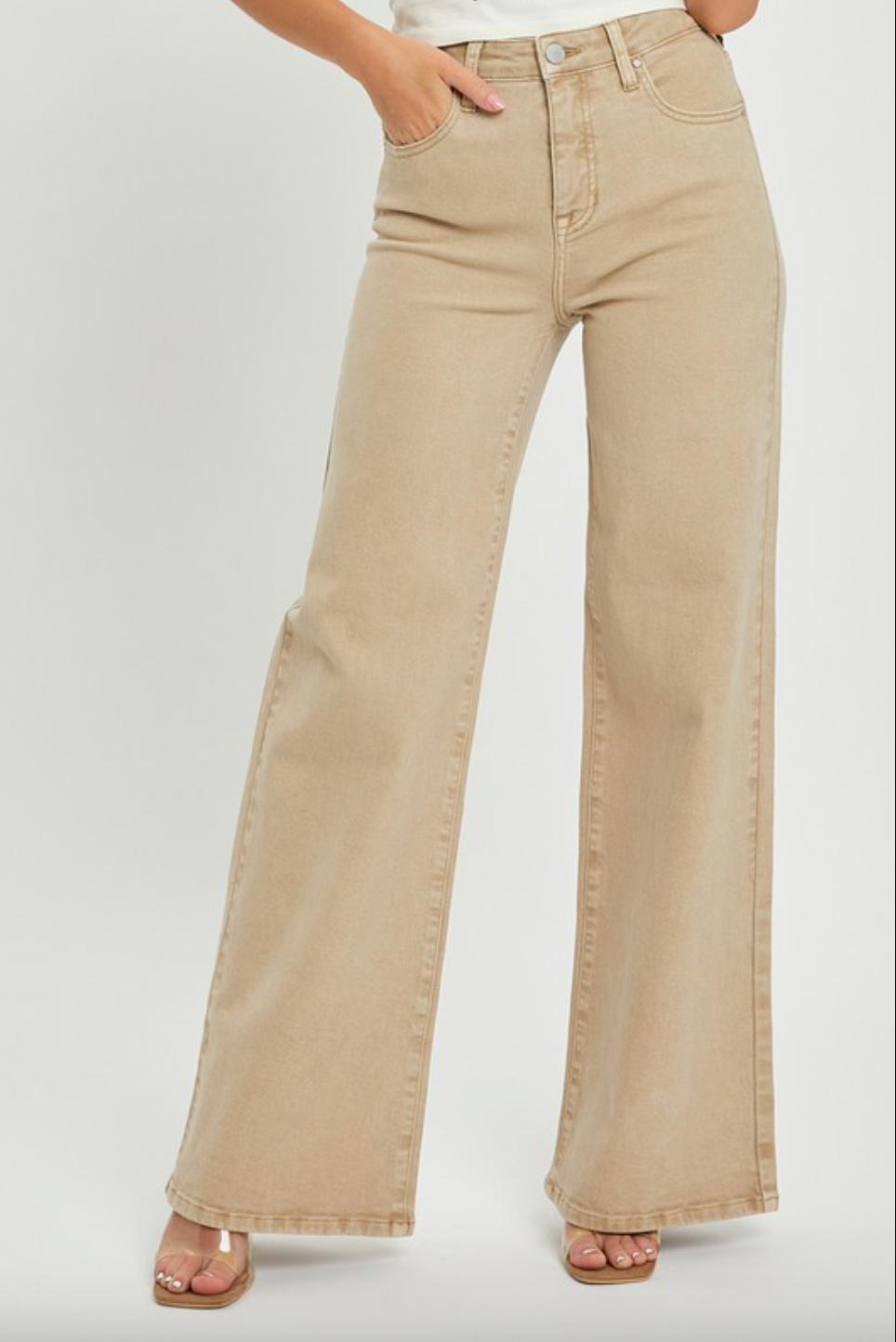 FALL RISEN High Rise Non Distressed 90's Wide Leg-Jeans-Krush Kandy, Women's Online Fashion Boutique Located in Phoenix, Arizona (Scottsdale Area)