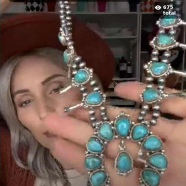 Horseshoe Blossom Desert Pearl Necklace MADE TO ORDER-Squash Blossom Necklaces-Krush Kandy, Women's Online Fashion Boutique Located in Phoenix, Arizona (Scottsdale Area)